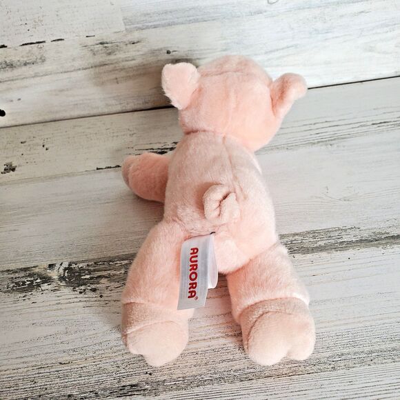 Aurora World Percy Pig Piglet Stuffed Animal 8" Mini Flopsie Beanie Plush NICE! - Picture 4 of 6